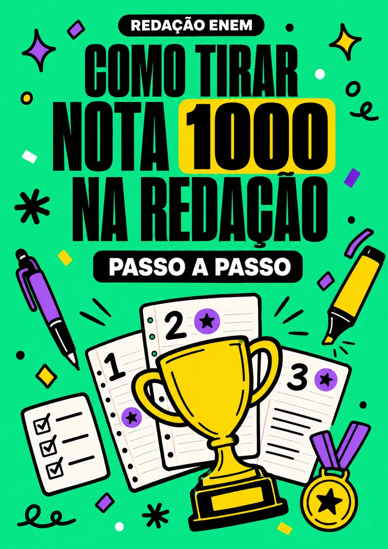 Capa do bônus Como Tirar Nota 1000 na Redação