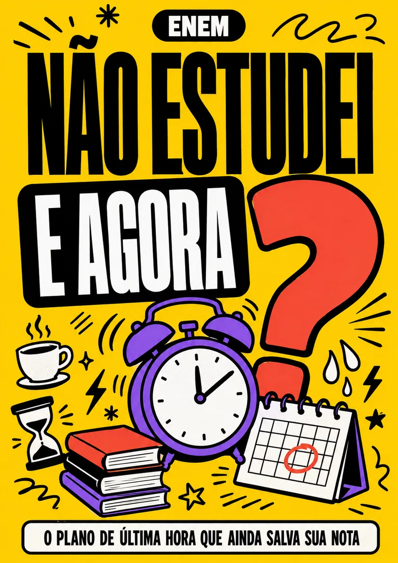 Capa do bônus Não Estudei, e Agora?